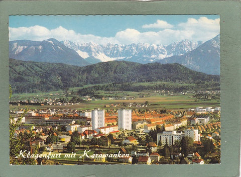 AK Klagenfurt mit Karawanken.