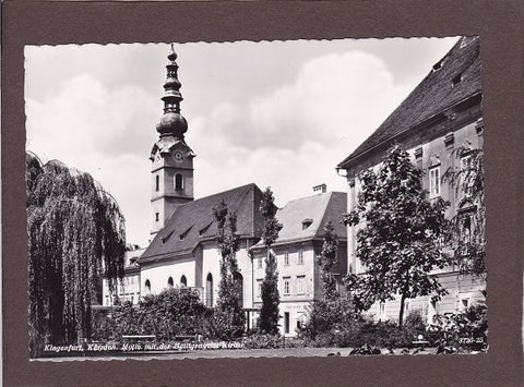 AK Klagenfurt. Motiv mit der Heiligengeist Kirche.