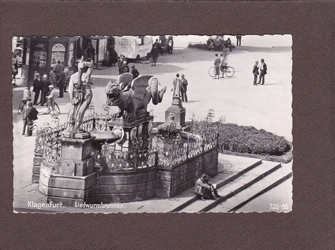 AK Klagenfurt. Lindwurmbrunnen.