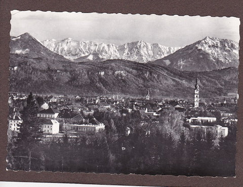 AK Klagenfurt mit Karawanken.