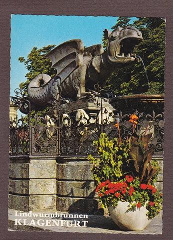 AK Klagenfurt. Lindwurmbrunnen.