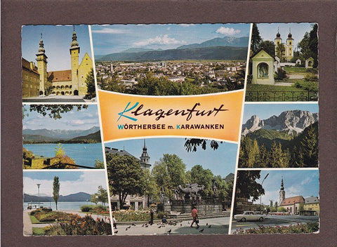 AK Klagenfurt. Wörthersee m. Karawanken.