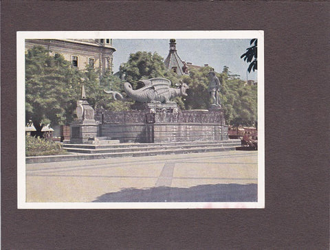 AK Klagenfurt. Lindwurmdenkmal.