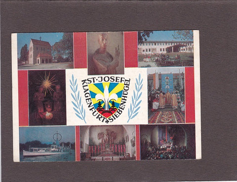 Werbe-AK Klagenfurt St. Josef Siebenhügel.