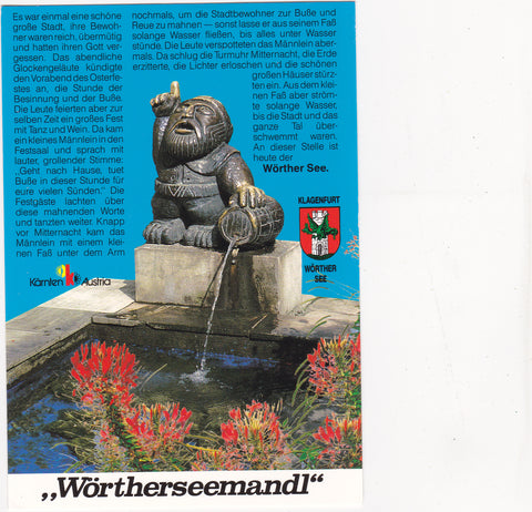 AK Landeshauptstadt Klagenfurt. Wörtherseemandl.