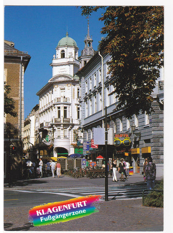 AK Klagenfurt Fußgängerzone.