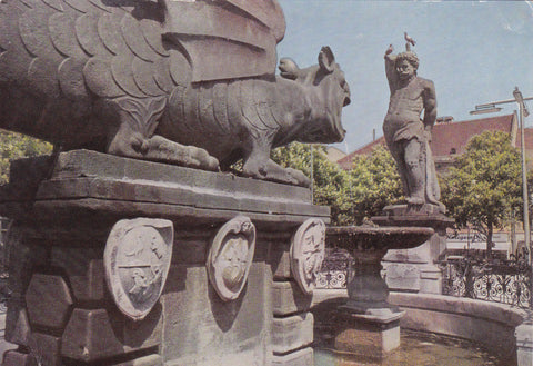 AK Klagenfurt. Lindwurmbrunnen.