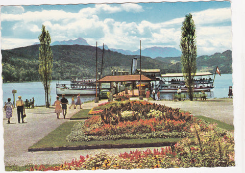 AK Klagenfurt - Wörthersee: Schiffslände.