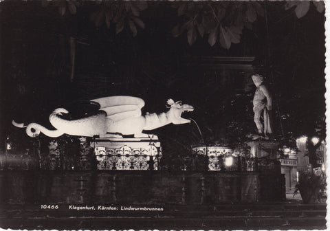 AK Klagenfurt. Lindwurmbrunnen.