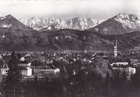 AK Klagenfurt mit Karawanken.