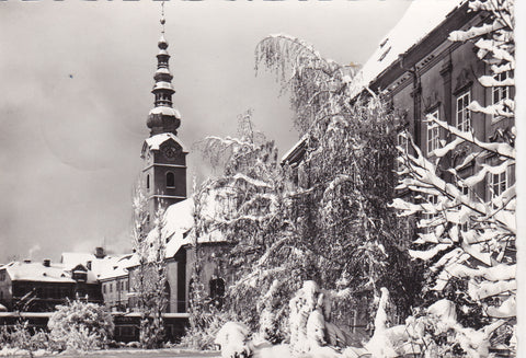 AK Klagenfurt. Heiligengeistplatz im Winterkleide.