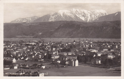 AK Klagenfurt mit Hochobir. (1927)
