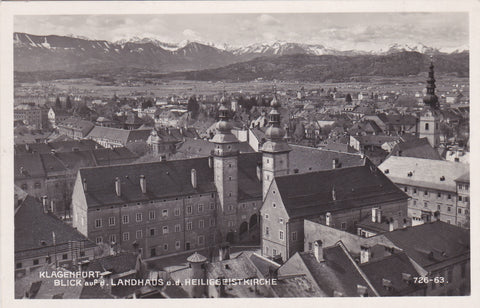AK Klagenfurt. Blick auf d. Landhaus u.d. Heiliggeistkirche. (1949-50)