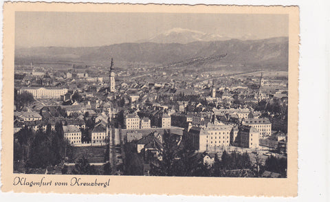AK Klagenfurt vom Kreuzbergl. (1936)