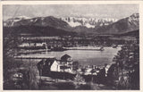 AK Klagenfurt - Wörther See. Strandbad mit Karawanken. (1946)