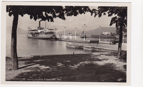AK Klagenfurt-See. Wörthersee Landungsstelle.