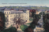 AK Klagenfurt. Landesregierung und Bahnhofstrasse. (1917)