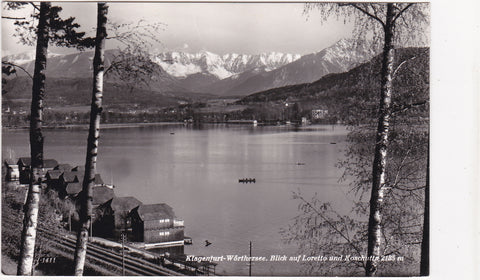 AK Klagenfurt-Wörthersee. Blick auf Loretto und Koschutta.