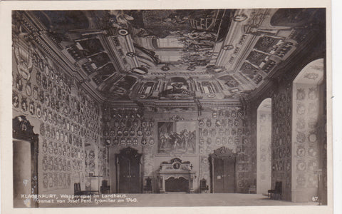 AK Klagenfurt. Wappensaal im Landhaus. (1929)