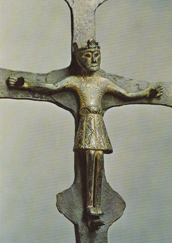AK Klagenfurt, Diözesanmuseum. Romanisches Vortragskreuz.