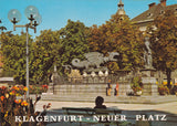 AK Klagenfurt - neuer Platz. Lindwurmbrunnen.