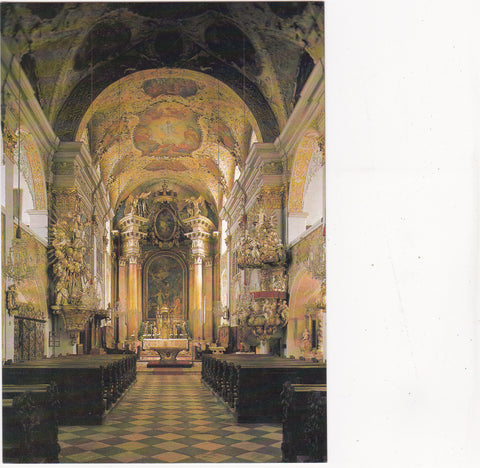 AK Klagenfurt. Domkirche. Blick zum Hochaltar.