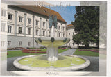 AK Klagenfurt. Kiki Kogelnik Brunnen mit Landhaus.