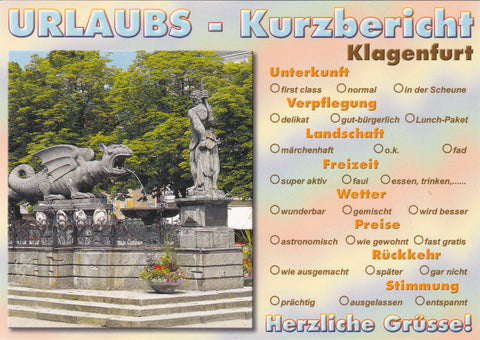 AK Klagenfurt. Urlaubs-Kurzbericht.