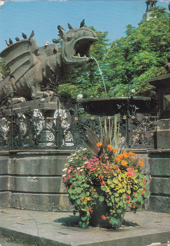 AK Klagenfurt. Lindwurmbrunnen.