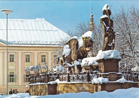AK Klagenfurt. Lindwurmbrunnen.