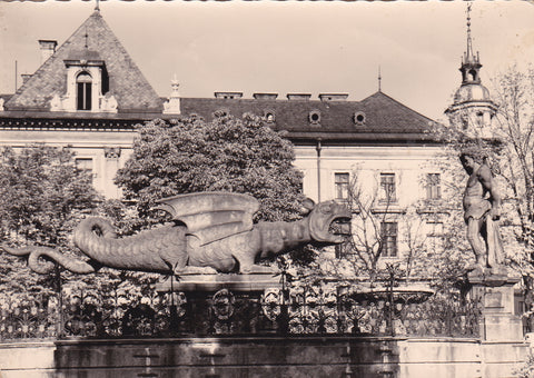 AK Klagenfurt. Lindwurmbrunnen.