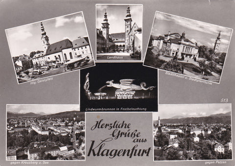 AK Herzliche Grüße aus Klagenfurt.