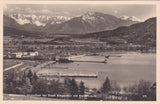 AK Wörthersee, Strandbad der Stadt Klagenfurt mit Karawanken.