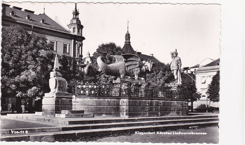 AK Klagenfurt. Lindwurmbrunnen.