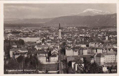 AK Klagenfurt vom Kreuzbergl. (1932)