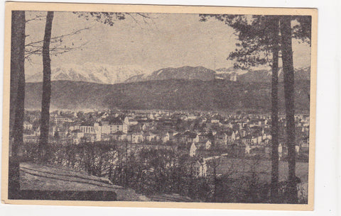 AK Klagenfurt mit Hochobir (1945)