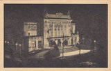 AK Klagenfurt. Stadttheater in Festbeleuchtung.