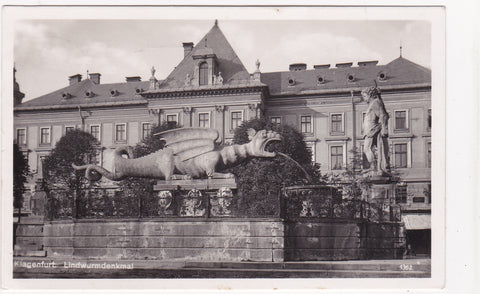 AK Klagenfurt. Lindwurmdenkmal. (1941)