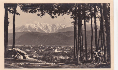 AK Klagenfurt vom Karawankenblick m. Obir.