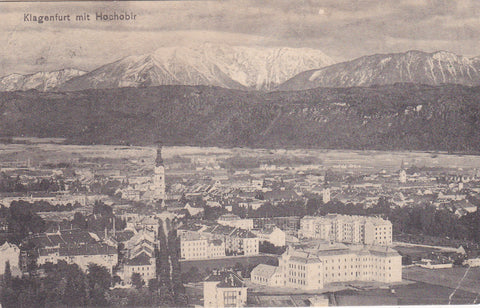 AK Klagenfurt mit Hochobir (1913-14)
