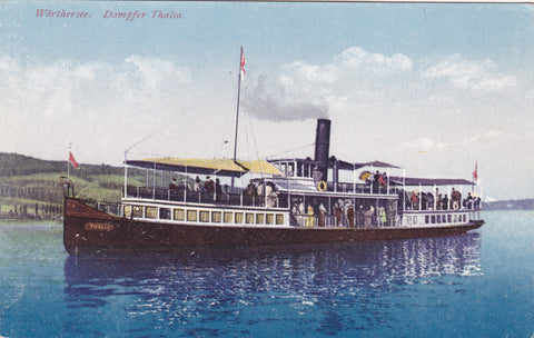 AK Wörthersee. Dampfer Thalia. (1923)