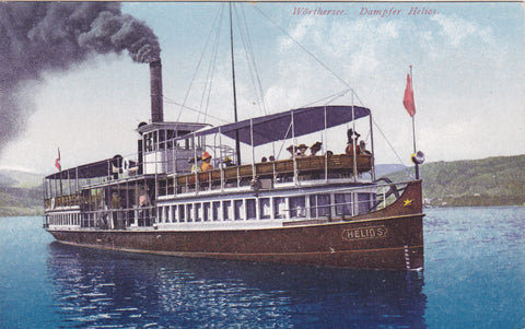 AK Wörthersee. Dampfer Helios. (1923)