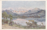 AK Klagenfurt, Wörthersee mit Koschutta.