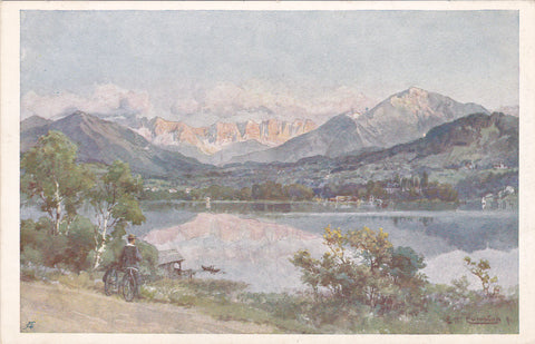AK Klagenfurt, Wörthersee mit Koschutta.