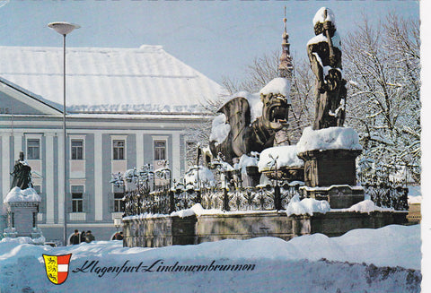 AK Klagenfurt. Lindwurmbrunnen.