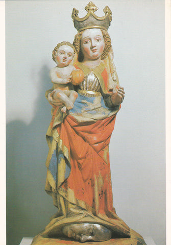 AK Klagenfurt. Diözesanmuseum. Madonna mit Kind, Mitte 15 Jh.