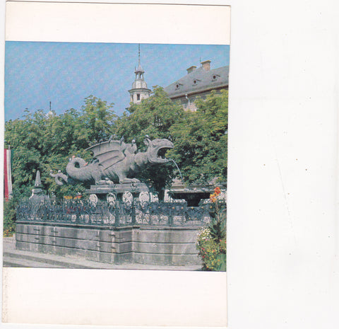 AK Klagenfurt, Lindwurm-Brunnen.