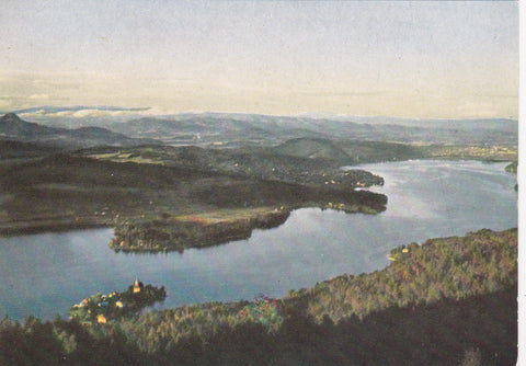 AK Pyramidenkogel. Blick auf Wörthersee, Maria Wörth und Klagenfurt.
