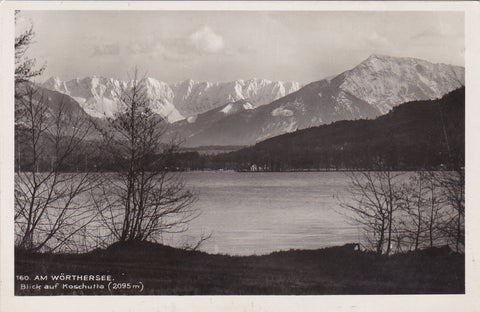 AK Am Wörthersee. Blick auf Koschutta (1933)