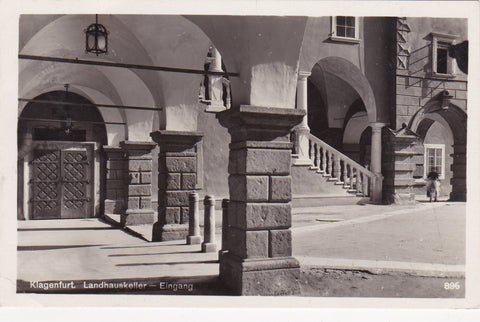 AK Klagenfurt. Landhauskeller - Eingang. (1929)